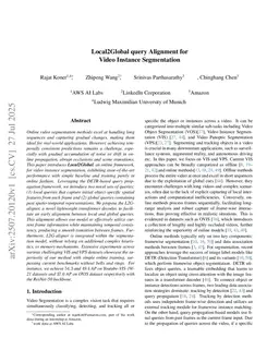 Local2Global query Alignment for Video Instance Segmentation