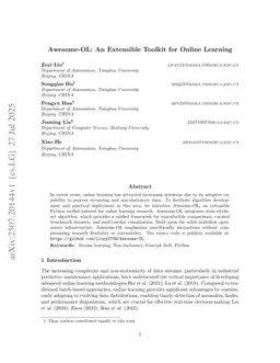 Awesome-OL: An Extensible Toolkit for Online Learning