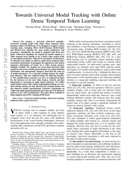 Towards Universal Modal Tracking with Online Dense Temporal Token Learning