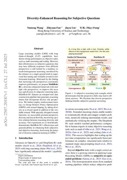 Diversity-Enhanced Reasoning for Subjective Questions