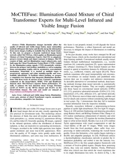 MoCTEFuse: Illumination-Gated Mixture of Chiral Transformer Experts for Multi-Level Infrared and Visible Image Fusion