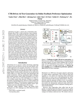 CTR-Driven Ad Text Generation via Online Feedback Preference Optimization