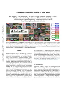 AnimalClue: Recognizing Animals by their Traces