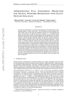 Approximating Full Conformal Prediction for Neural Network Regression with Gauss-Newton Influence