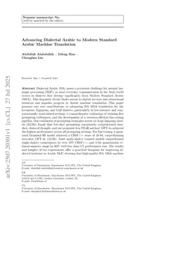 Advancing Dialectal Arabic to Modern Standard Arabic Machine Translation