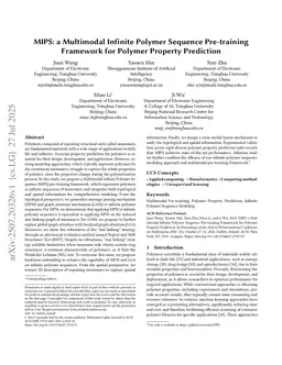 MIPS: a Multimodal Infinite Polymer Sequence Pre-training Framework for Polymer Property Prediction