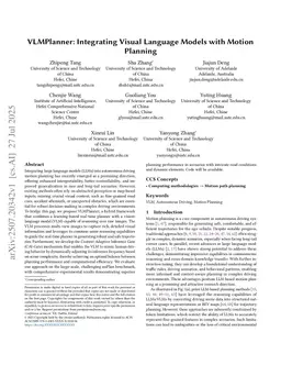 VLMPlanner: Integrating Visual Language Models with Motion Planning