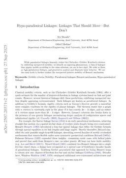 Hypo-paradoxical Linkages: Linkages That Should Move-But Don't