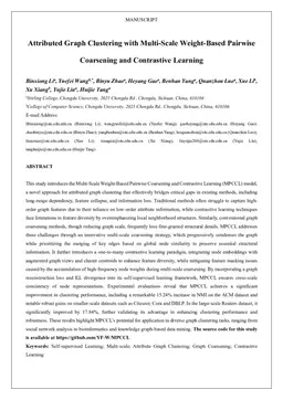 Attributed Graph Clustering with Multi-Scale Weight-Based Pairwise Coarsening and Contrastive Learning