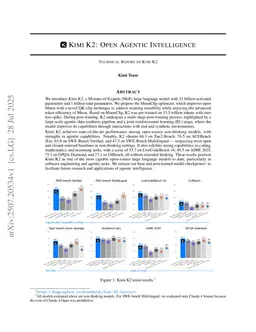 Kimi K2: Open Agentic Intelligence