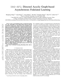 DAG-AFL:Directed Acyclic Graph-based Asynchronous Federated Learning