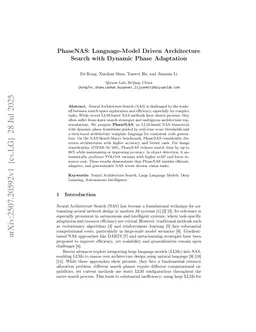 PhaseNAS: Language-Model Driven Architecture Search with Dynamic Phase Adaptation