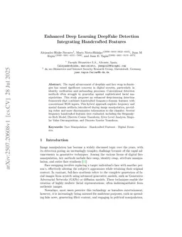 Enhanced Deep Learning DeepFake Detection Integrating Handcrafted Features