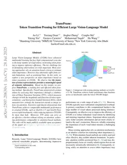 TransPrune: Token Transition Pruning for Efficient Large Vision-Language Model