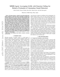 MIMII-Agent: Leveraging LLMs with Function Calling for Relative Evaluation of Anomalous Sound Detection