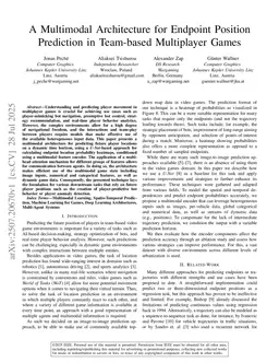 A Multimodal Architecture for Endpoint Position Prediction in Team-based Multiplayer Games