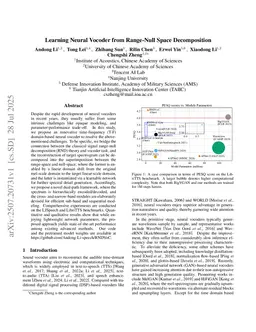 Learning Neural Vocoder from Range-Null Space Decomposition