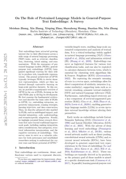 On The Role of Pretrained Language Models in General-Purpose Text Embeddings: A Survey