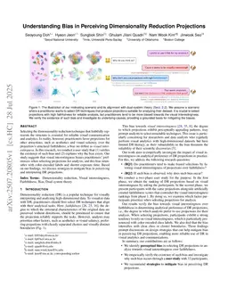 Understanding Bias in Perceiving Dimensionality Reduction Projections