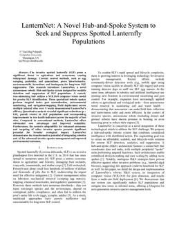 LanternNet: A Hub-and-Spoke System to Seek and Suppress Spotted Lanternfly Populations