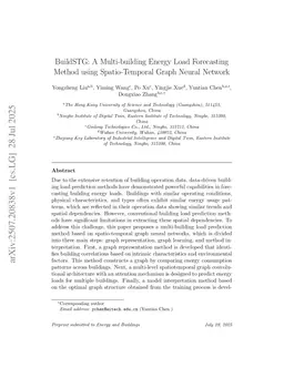 BuildSTG: A Multi-building Energy Load Forecasting Method using Spatio-Temporal Graph Neural Network