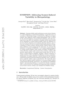SCORPION: Addressing Scanner-Induced Variability in Histopathology
