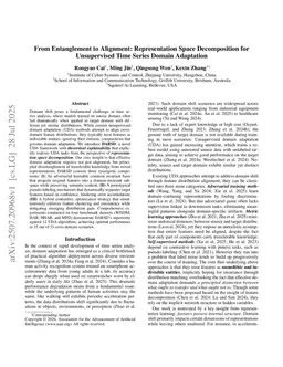 From Entanglement to Alignment: Representation Space Decomposition for Unsupervised Time Series Domain Adaptation