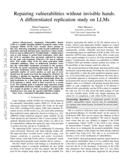 Repairing vulnerabilities without invisible hands. A differentiated replication study on LLMs