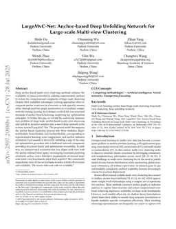 LargeMvC-Net: Anchor-based Deep Unfolding Network for Large-scale Multi-view Clustering