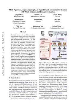 Multi-Agent-as-Judge: Aligning LLM-Agent-Based Automated Evaluation with Multi-Dimensional Human Evaluation