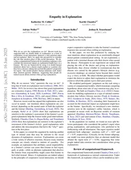 Empathy in Explanation