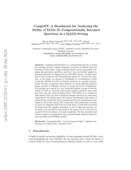 CompoST: A Benchmark for Analyzing the Ability of LLMs To Compositionally Interpret Questions in a QALD Setting