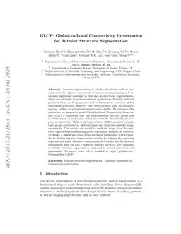 GLCP: Global-to-Local Connectivity Preservation for Tubular Structure Segmentation