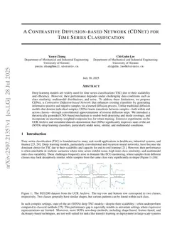 A Contrastive Diffusion-based Network (CDNet) for Time Series Classification