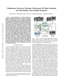 Collaborative Perceiver: Elevating Vision-based 3D Object Detection via Local Density-Aware Spatial Occupancy