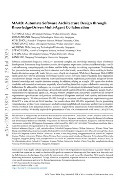 MAAD: Automate Software Architecture Design through Knowledge-Driven Multi-Agent Collaboration