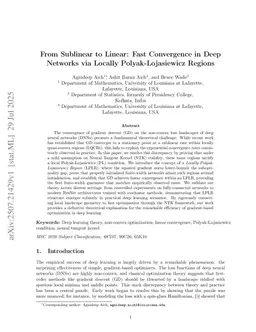 From Sublinear to Linear: Fast Convergence in Deep Networks via Locally Polyak-Lojasiewicz Regions