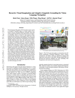 Recursive Visual Imagination and Adaptive Linguistic Grounding for Vision Language Navigation