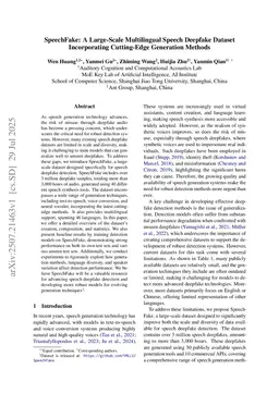 SpeechFake: A Large-Scale Multilingual Speech Deepfake Dataset Incorporating Cutting-Edge Generation Methods