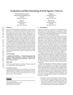 Evaluation and Benchmarking of LLM Agents: A Survey