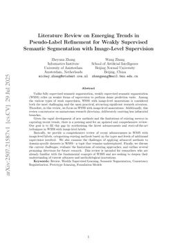 Emerging Trends in Pseudo-Label Refinement for Weakly Supervised Semantic Segmentation with Image-Level Supervision