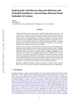 Exploring the Link Between Bayesian Inference and Embodied Intelligence: Toward Open Physical-World Embodied AI Systems