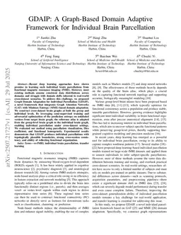 GDAIP: A Graph-Based Domain Adaptive Framework for Individual Brain Parcellation
