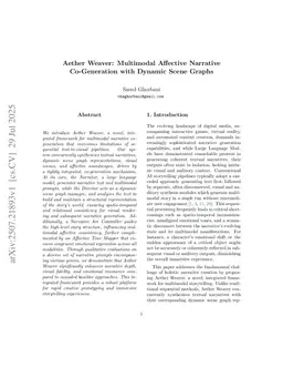 Aether Weaver: Multimodal Affective Narrative Co-Generation with Dynamic Scene Graphs