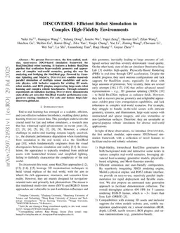 DISCOVERSE: Efficient Robot Simulation in Complex High-Fidelity Environments