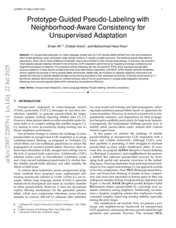 Prototype-Guided Pseudo-Labeling with Neighborhood-Aware Consistency for Unsupervised Adaptation