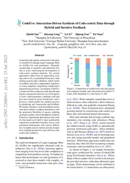 CodeEvo: Interaction-Driven Synthesis of Code-centric Data through Hybrid and Iterative Feedback