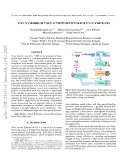 Tiny Noise-Robust Voice Activity Detector for Voice Assistants