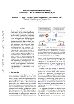 Persona-Augmented Benchmarking: Evaluating LLMs Across Diverse Writing Styles