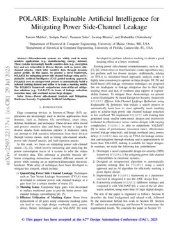 POLARIS: Explainable Artificial Intelligence for Mitigating Power Side-Channel Leakage